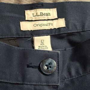 L.L. Bean Original Fit Dark Blue Trousers